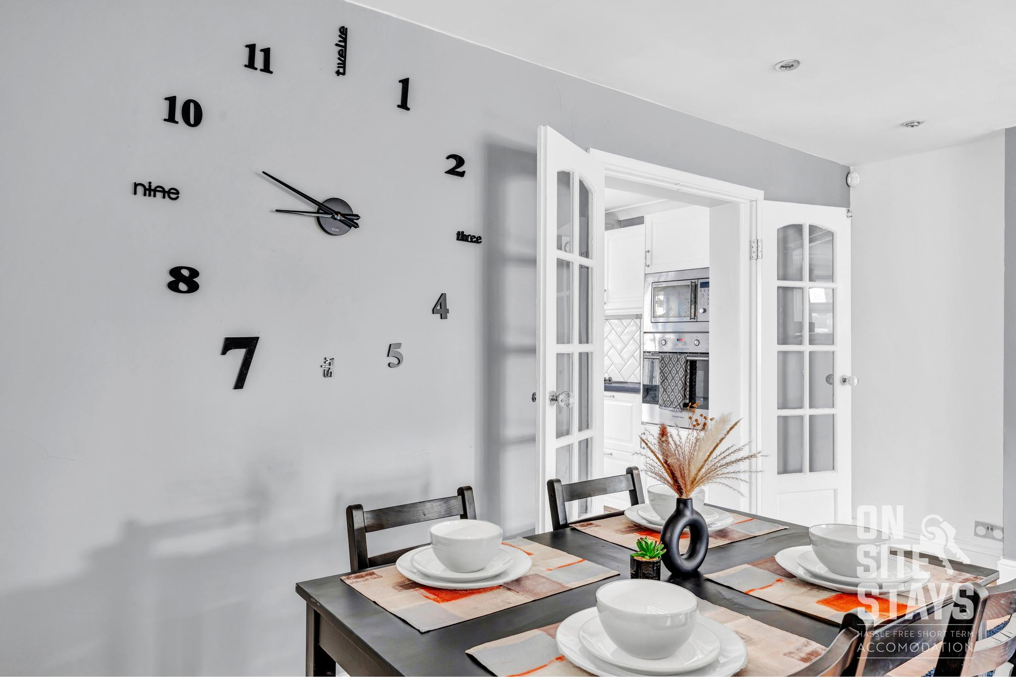 On Site Stays - 3 bedrooms with a 2 car driveway.3