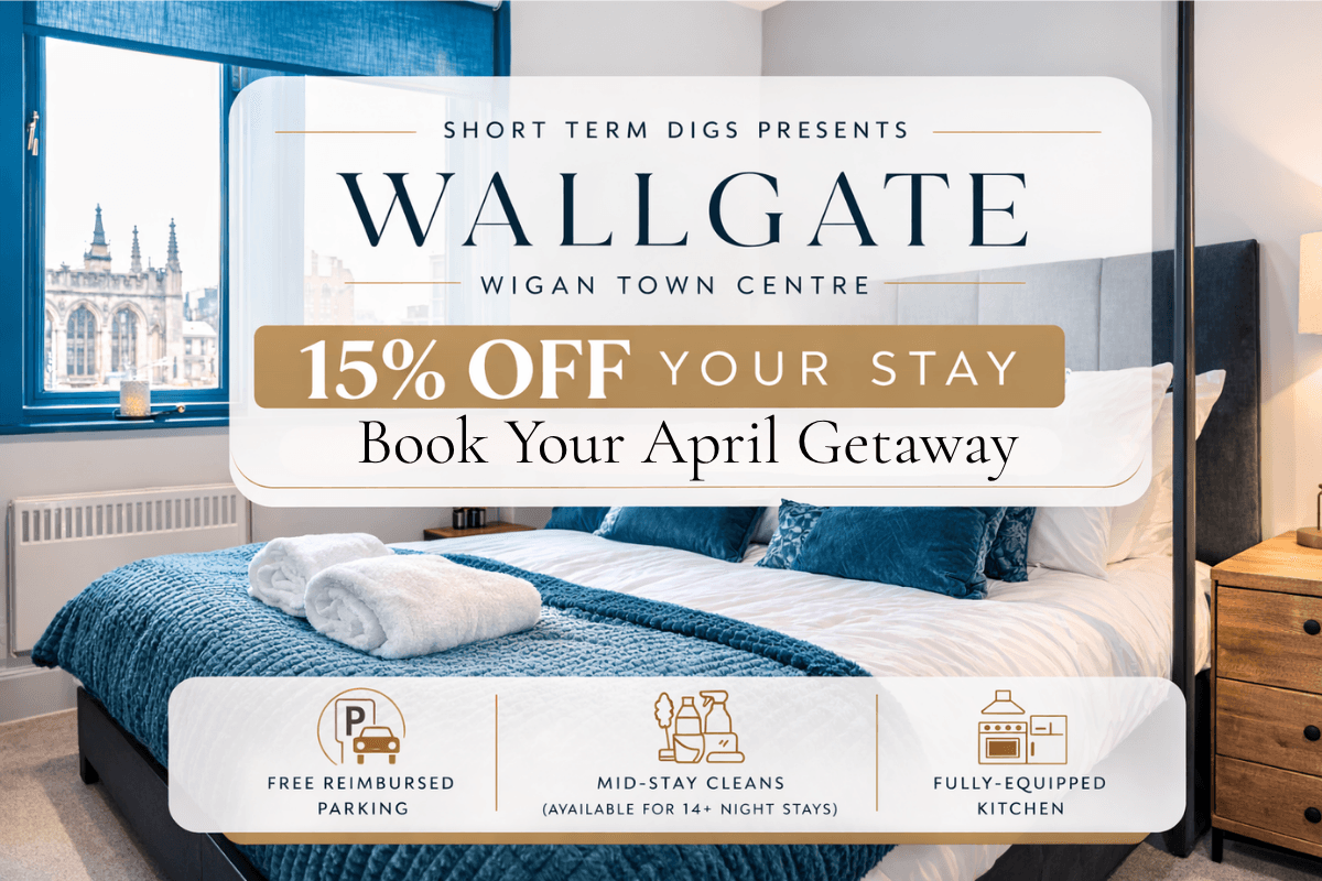 Central Wigan|Free Parking|Business|Leisure