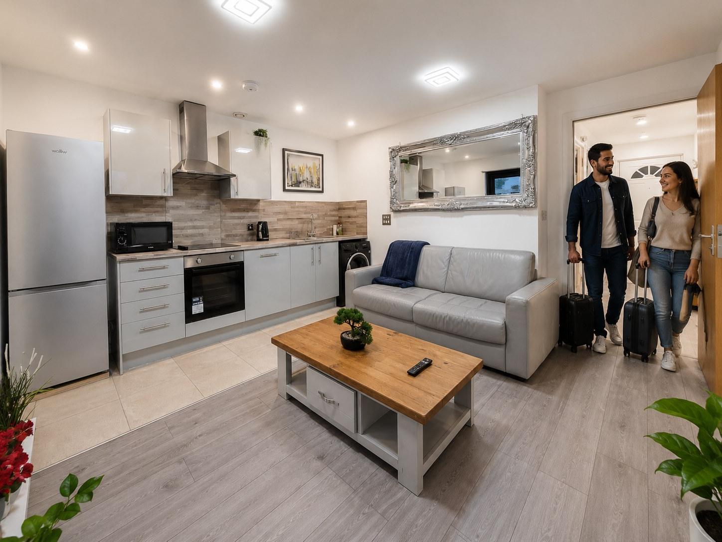 Inclusive 1BR Central Abode w Parking and Balcony